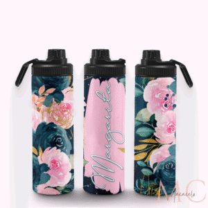 Termo 20oz - Floral Nombre Personalizado TF0004