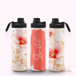Termo 20oz - Floral Nombre Personalizado TF0007