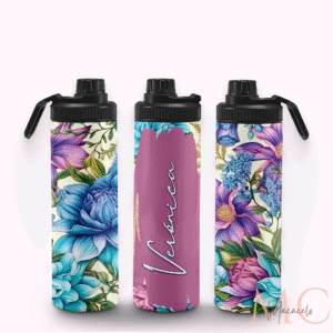 Termo 20oz - Floral Nombre Personalizado TF0012
