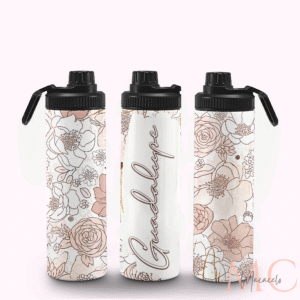 Termo 20oz - Floral Nombre Personalizado TF0013