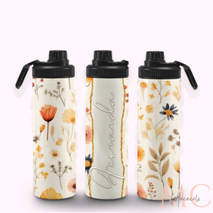 Termo 20oz - Floral Nombre Personalizado TF0016